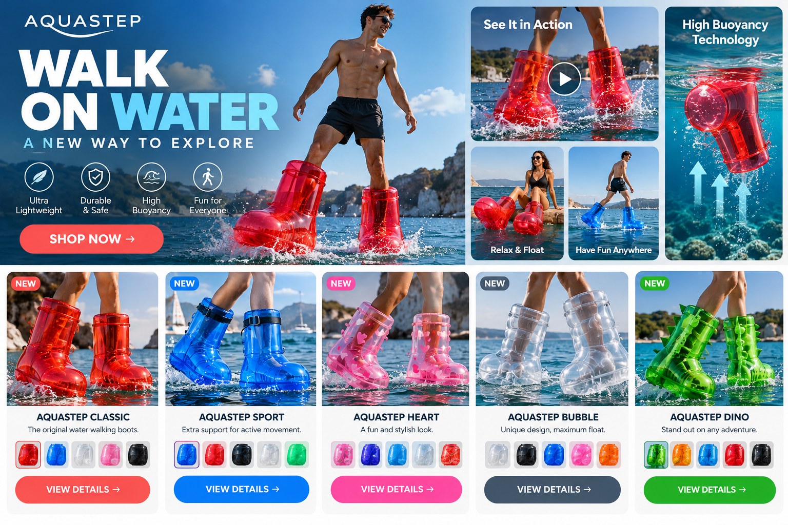 AQUASTEP lifestyle campaign image